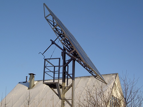 Солнечная батарея с сезонной ориентацией.  Энергосистема UST PS - 6кВт, 24В, P1800Вт, A400Aч.            Пенза, ул.Виражная